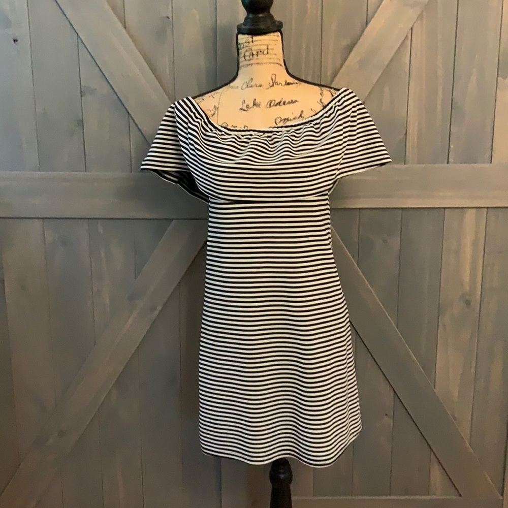 Cotton On off the shoulder Stripped Dress